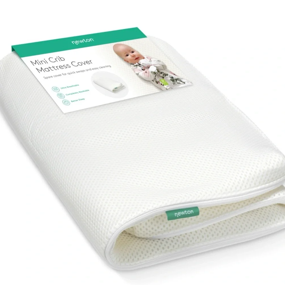 Newton Breathable Mini Crib Mattress Cover - White